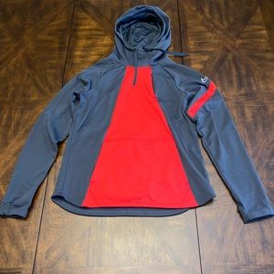 Nike Dry Fit Gray & Red Hoodie